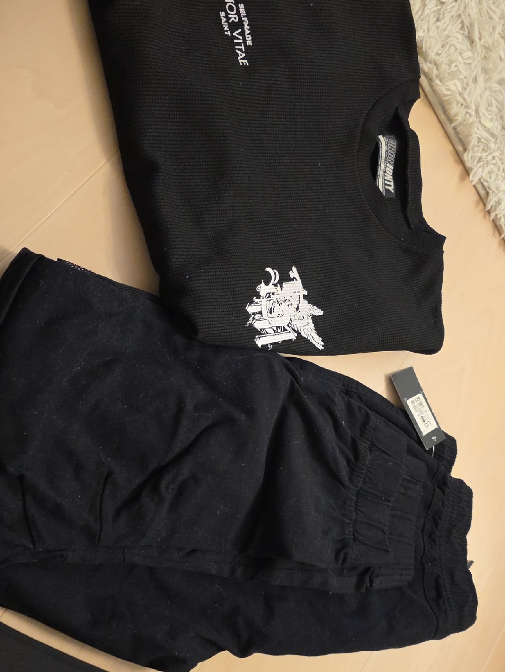 Black Jogger Bottoms